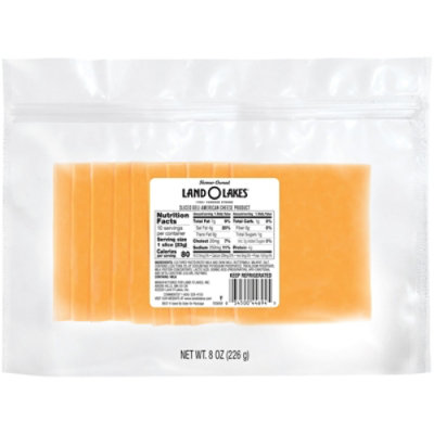 Land O Lakes Sliced Yellow Deli American Grab And Go Cheese - 8 OZ - Image 4
