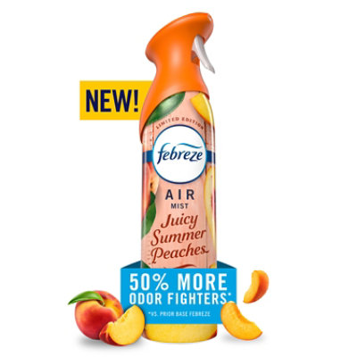 Febreze Air Mist Aerosol Air Freshener, Juicy Summer Peaches - 8.1 Oz. - 8.1 OZ - Image 1