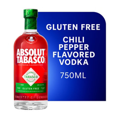Absolut Chili Pepper Flavored Vodka Tabasco - 750 ML - Image 1