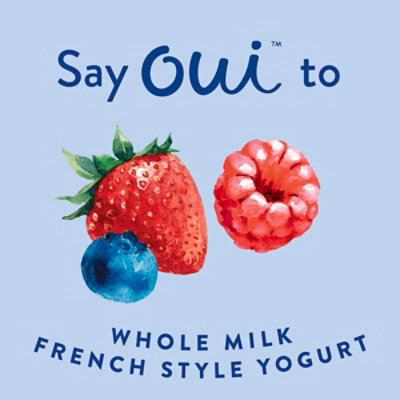 Oui By Yoplait Triple Berry Fruit On The Bottom Yogurt 5 Oz - 5 OZ - Image 2