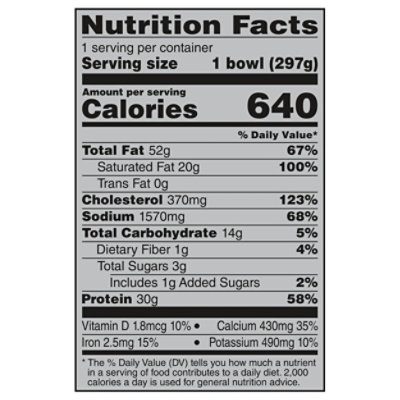 Banquet Mega Breakfast Bowl Sausage & Gravy, Frozen Meal, 30g Protein, 10.5 Oz. Bowl - 10.5 OZ - Image 3