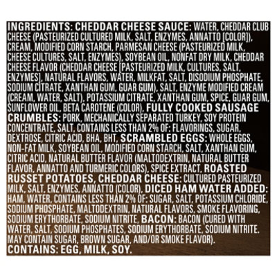 Banquet Mega Breakfast Bowl Meat Lovers, Frozen Meal, 30g Protein, 9 Oz. Bowl - 9 OZ - Image 4