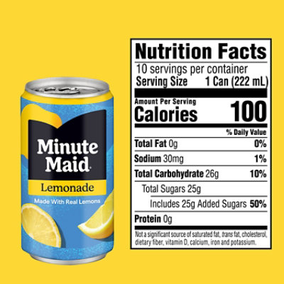 Minute Maid Lemonade 10-7.5fz - 10-7.5 FZ - Image 2