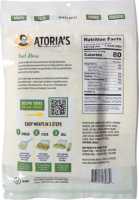 Atorias Mini Lavash Flatbread Spinach - 6 OZ - Image 5