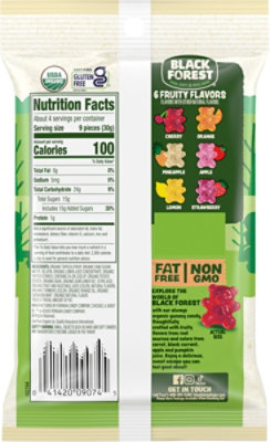 Black Forest Organic Gummy Bears - 4.5 Oz - Image 5