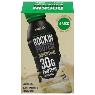 Shamrock Rockin Protein Vanilla Builder 30gm Milk, 4-12 Fz, 48 Fz - 4-12 FZ - Image 2