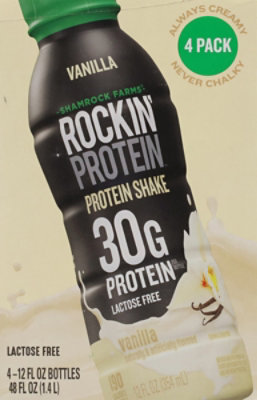 Shamrock Rockin Protein Vanilla Builder 30gm Milk, 4-12 Fz, 48 Fz - 4-12 FZ - Image 5