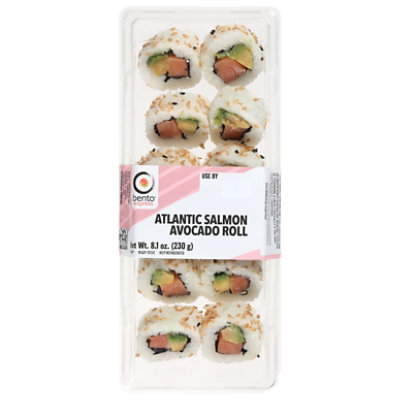 Bento Sushi Salmon Avocado Roll 10ct Box - 10 CT - Image 1