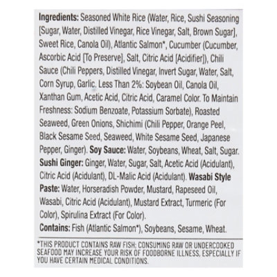 Bento Sushi Spicy Salmon Combo Box - 8.8 OZ - Image 4
