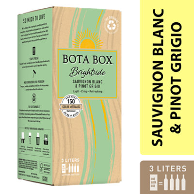 Bota Box Brightside Sauvignon Blanc & Pinot Grigio White Wine Blend - 3 LT - Image 1
