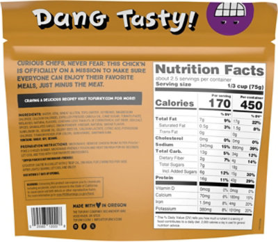 Tofurky Plant Based Chickn Barbecue - 7 OZ - Image 5