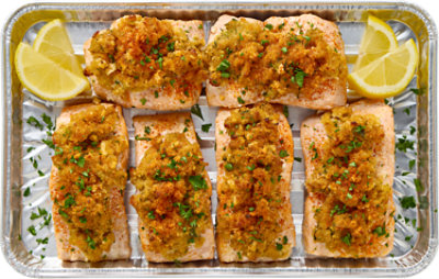 Maryland Crab Cake Stuffed Salmon 6ct - EA - Image 1