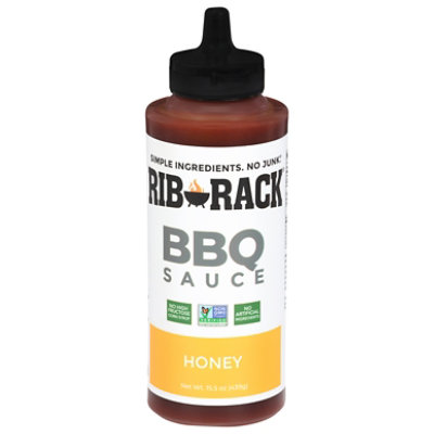 Rib Rack Bbq Sauce Honey - 15.5 OZ - Image 1