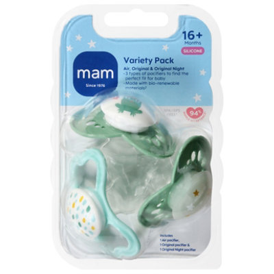 Mam Variety Pack Pacifier 16 Months - 3 CT - Image 2
