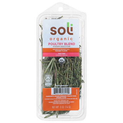 Soli Organic Poultry Blend Herbs - .5 OZ - Image 1