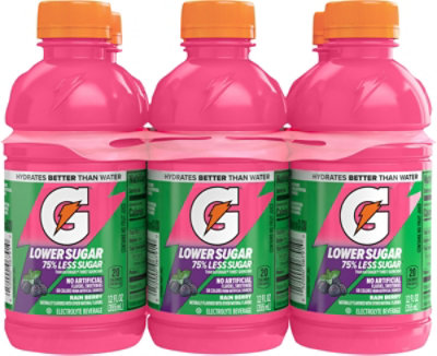 Gatorade Lower Sugar Electrolyte Sport Drink Rain Berry -  6-12 Fl. Oz. - Image 1