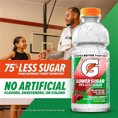 Gatorade Lower Sugar Electrolyte Sport Drink Rain Berry -  6-12 Fl. Oz. - Image 5