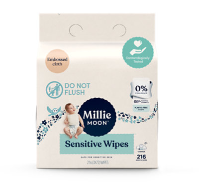 Millie Moon Sensitive Wipes - 3-72 CT - Image 1