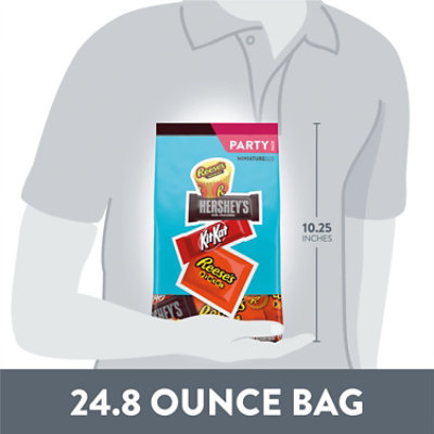 Hersheys Kit Kat And Reeses Assorted Flavored Candy Party Pack - 24.8 Oz - Image 5