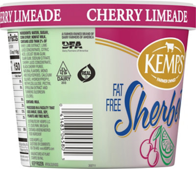 Kemps Sherbet Fat Free Cherry Limeade 54 Fz - 54 FZ - Image 5