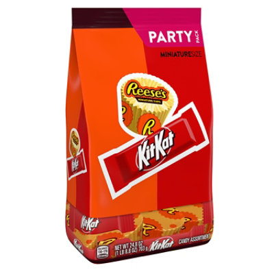 Reeses/kit Kat Assortment Miniature Size Party Pack - 24.8 OZ - Image 1