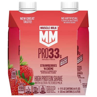 Muscle Milk Protein Strawberries N Creme - 44 FZ - Image 1