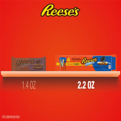 REESE`S OREO Milk Chocolate and White Creme Snack Size Peanut Butter Cups Candy - 4 - 2.2 OZ - Image 5