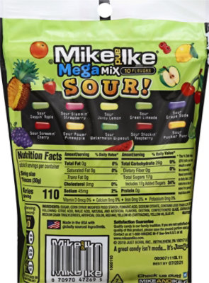 Mike And Ike 10oz Mega Mix Sour Stand Up Bag - 10 OZ - Image 5