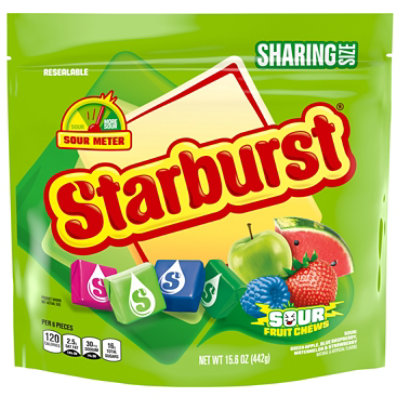 Starburst Sour Sharing Size Stand Up Pouch 15.6 Ounces Each - 15.6 OZ - Image 4