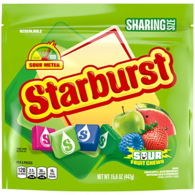 Starburst Sour Sharing Size Stand Up Pouch 15.6 Ounces Each - 15.6 OZ - Image 1