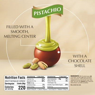 Lindt Lindor Pistachio Milk Chocolate Candy Truffles - 5.1 Oz - Image 4