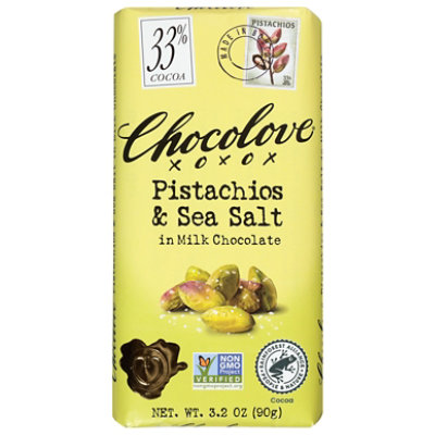 Pistachio & Sea Salt In Milk Choc Bar - EA - Image 1