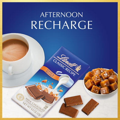 Lindt Classic Recipe Toffee Sea Salt Milk Chocolate Bar 4.4 Oz. - 4.4 OZ - Image 2