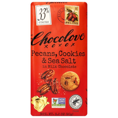 Pecans Cookie & Sea Salt In Milk Choc - 3.2 OZ - Image 1