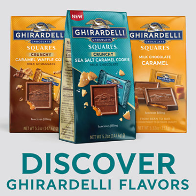 Ghirardelli Milk Chocolate Sea Salt Caramel Cookie Squares - 5.2 Oz - Image 2
