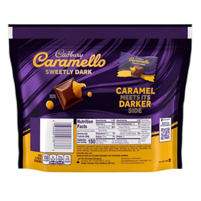 CADBURY CARAMELLO SWEETLY DARK Semi-Sweet Dark Chocolate Caramel Candy Share Pack - 7.2 OZ - Image 2