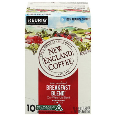 10ct New England Coffee Breakfast Blend Single Serve Box - 10 CT - Image 1