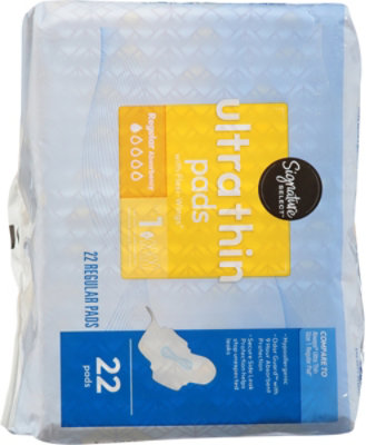 Signature Select Pads Ultra Thin With Flexi Wings Regular 22 Ct - 22 CT - Image 4