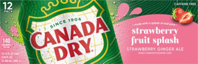 Canada Dry Fruit Splash Strawberry 12-12fz - 12-12 FZ - Image 4