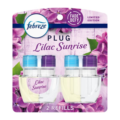 Febreze Plug Scented Oil Refills, Lilac Sunrise - 2-.87 Fl. Oz. - 2-.87 FZ - Image 1
