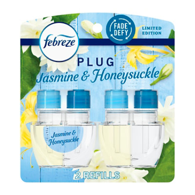 Febreze Plug Scented Oil Refills, Jasmine & Honeysuckle - 2-.87 Fl. Oz. - 2-.87 FZ - Image 1