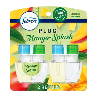 Febreze Plug Scented Oil Refills, Mango Splash - 2-.87 Fl. Oz. - 2-.87 FZ - Image 1