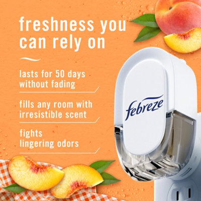 Febreze Plug Scented Oil Refills, Juicy Summer Peaches - 2-.87 Fl. Oz. - 2-.87 FZ - Image 2