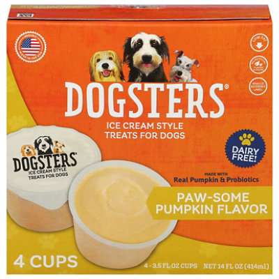 Dogsters Paw-some Pumpkin Flavor Ice Cream Cups 4 Count 14 Fz - 14 FZ - Image 2
