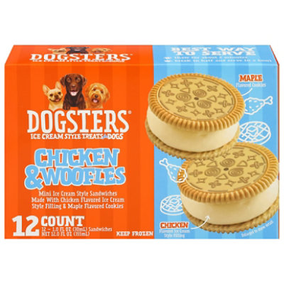 Dogster's Chicken And Woofles Mini Ice Cream Sandwiches 12ct, 12 Fz - 12 FZ - Image 2