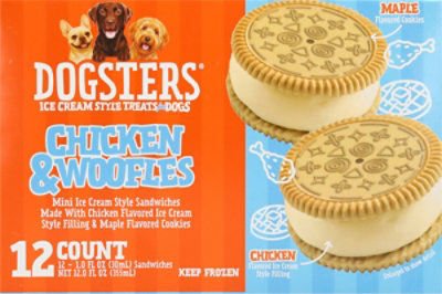 Dogster's Chicken And Woofles Mini Ice Cream Sandwiches 12ct, 12 Fz - 12 FZ - Image 4