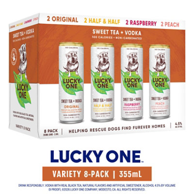 Lucky One Vodka Iced Tea 8pk - 8-355ML - Image 3