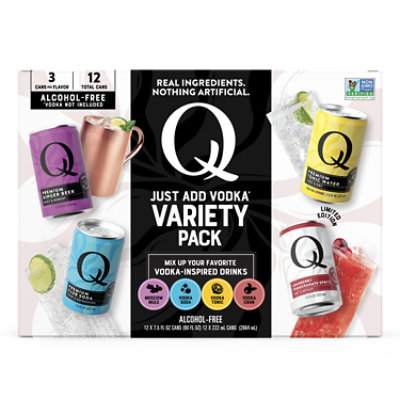 Q Tonic Mixer Vodka 4variety 12-8fz - 12-8 FZ