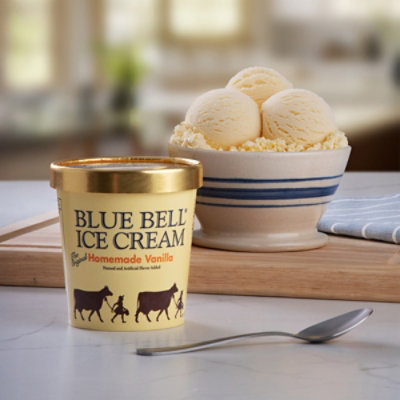 Blue Bell Homemade Vanilla Ice Cream - 1 Pint - 1 PT - Image 3