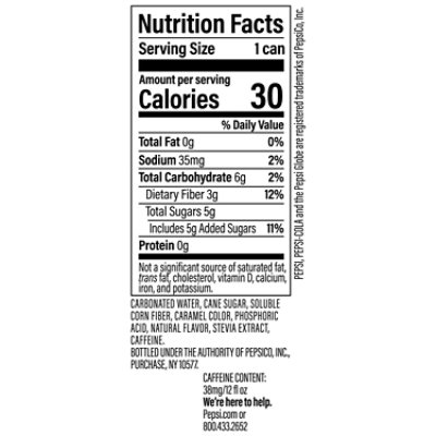 Pepsi Prebiotic Soda - 12 Fl. Oz. - Image 3